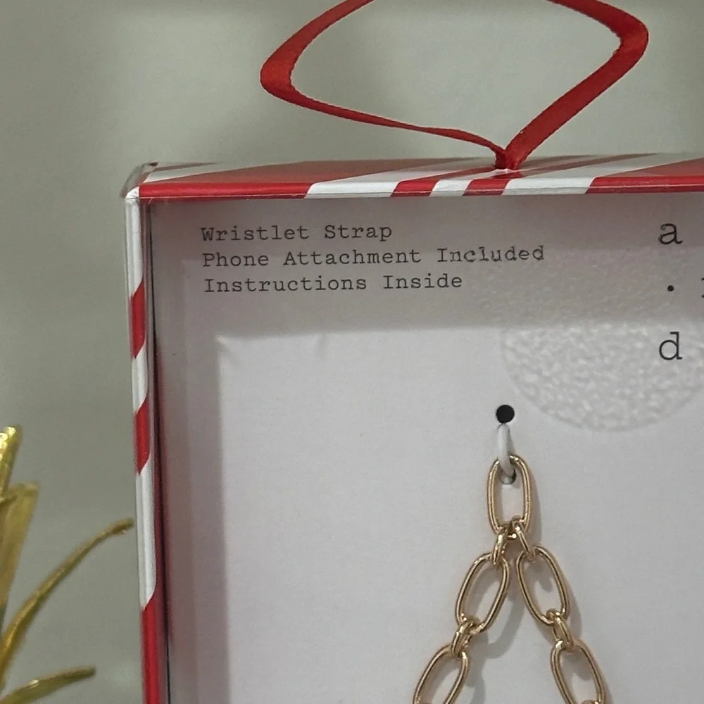 Gold Phone Wristlet Chain Strap